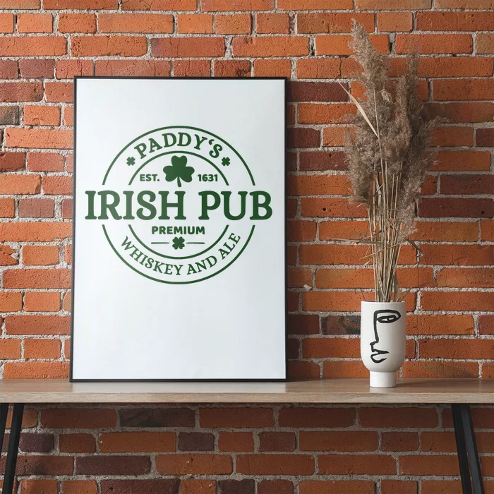 Paddy's Irish Pub Whiskey And Ale Poster