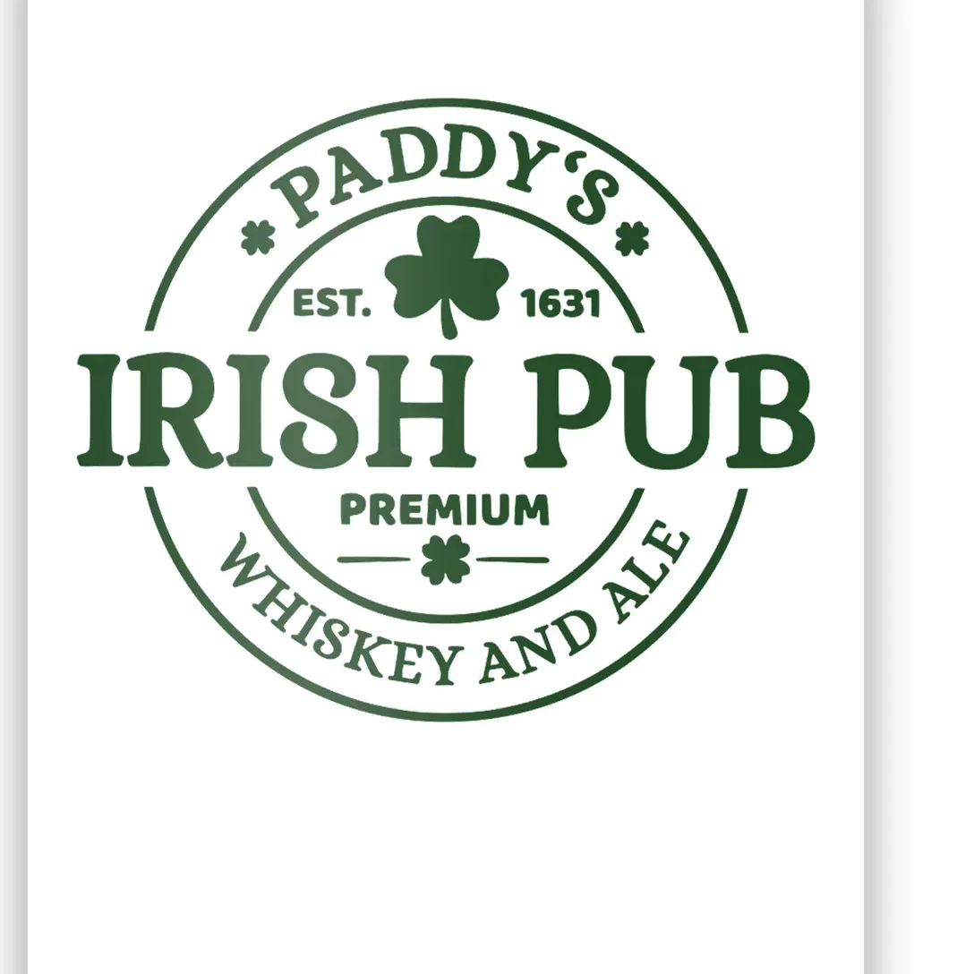 Paddy's Irish Pub Whiskey And Ale Poster