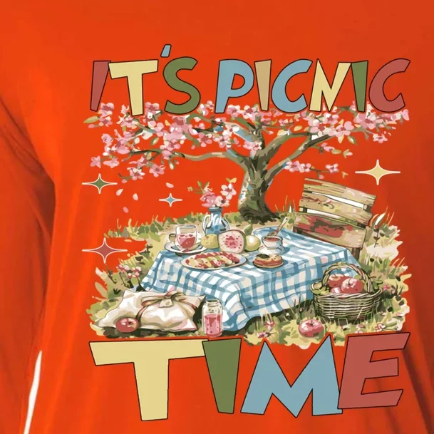 Picnics ItS Picnic Time Picnic Basket For Family Picnic Fun Gift Cooling Performance Long Sleeve Crew