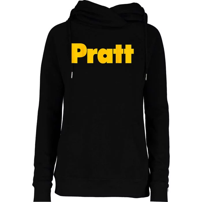 Pratt Institute Womens Funnel Neck Pullover Hood