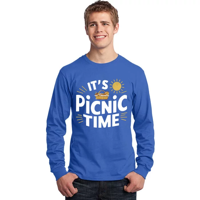 Picnics ItS Picnic Time Picnic Basket For Family Picnic Fun Cool Gift Tall Long Sleeve T-Shirt