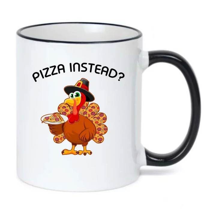 Pizza Instead Pizza Lover Hate Turkey Black Color Changing Mug