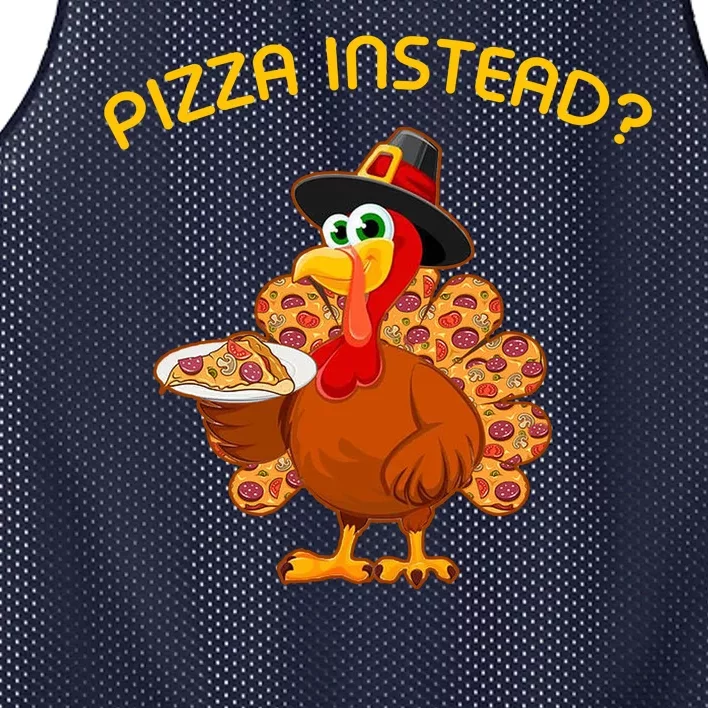 Pizza Instead Pizza Lover Hate Turkey Mesh Reversible Basketball Jersey Tank