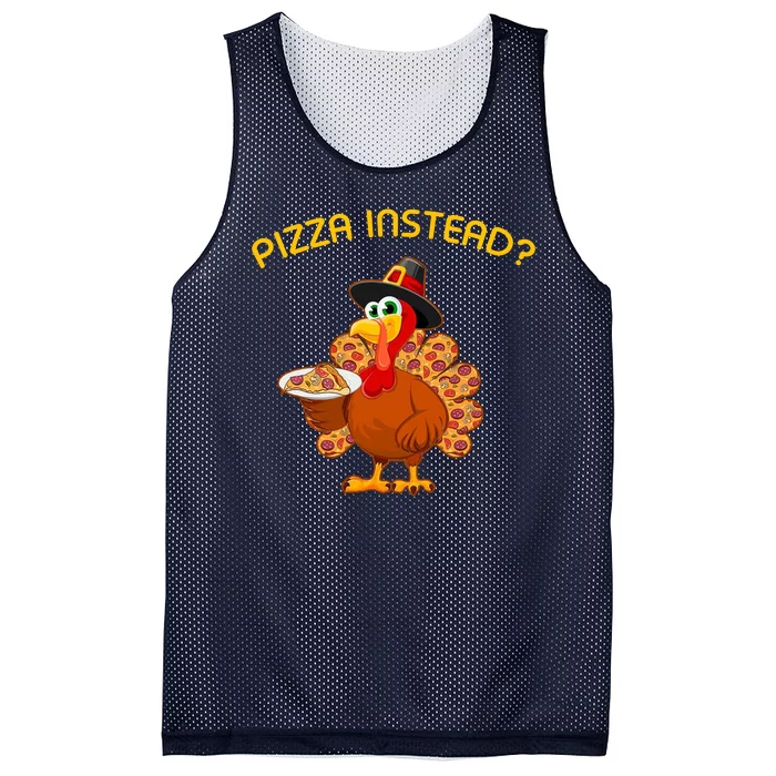 Pizza Instead Pizza Lover Hate Turkey Mesh Reversible Basketball Jersey Tank