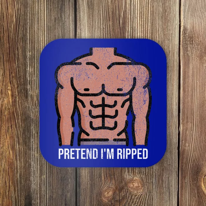 Pretend Im Ripped Halloween Costume Strong Sculpted Physique Coaster