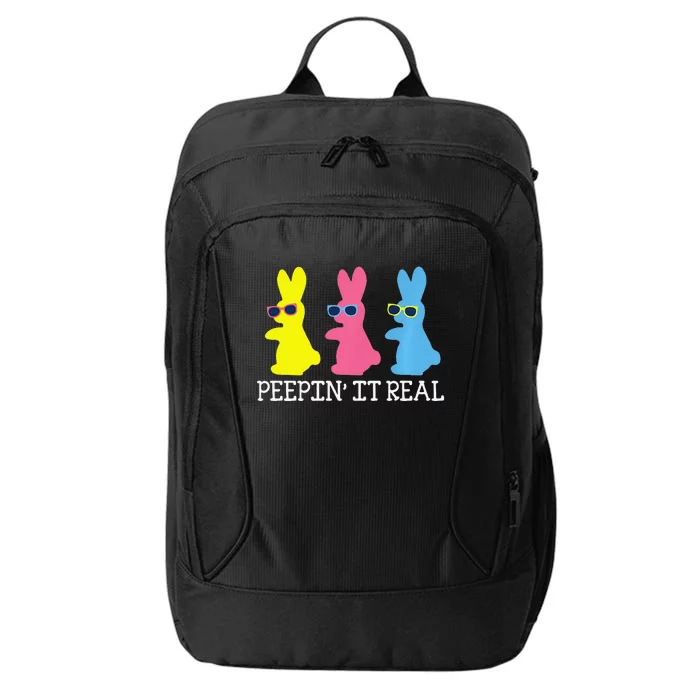 Peepin' It Real Colorful Easter Bunny Cool Gift City Backpack