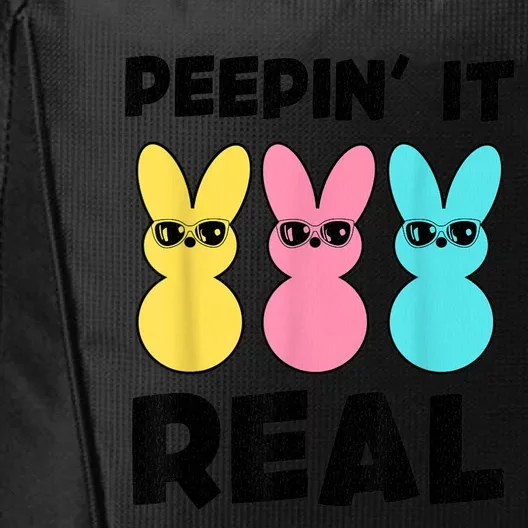 Peepin It Real Easter Day Bunny City Backpack