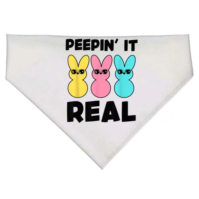 Peepin It Real Easter Day Bunny USA-Made Doggie Bandana