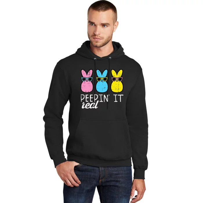 Peepin It Real Easter Bunnies Cool Tall Hoodie