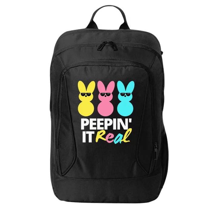 Peepin it Real Easter Day Bunny City Backpack