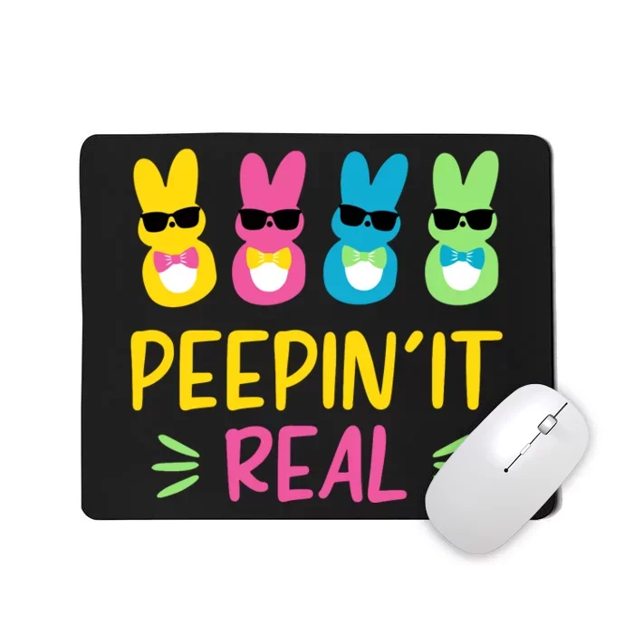 Peepin It Real Happy Easter Bunny Egg Hunt Funny Mousepad