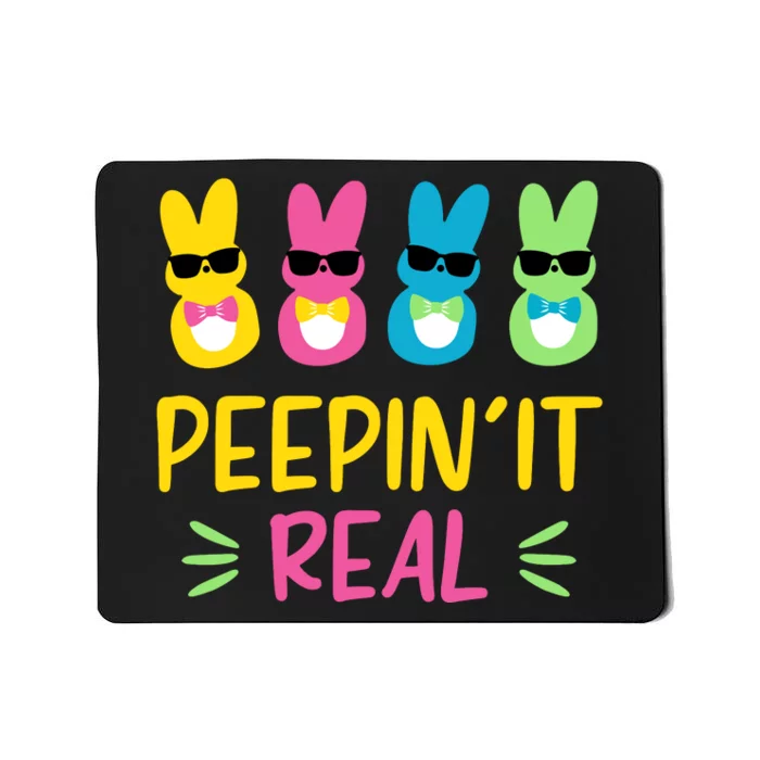 Peepin It Real Happy Easter Bunny Egg Hunt Funny Mousepad