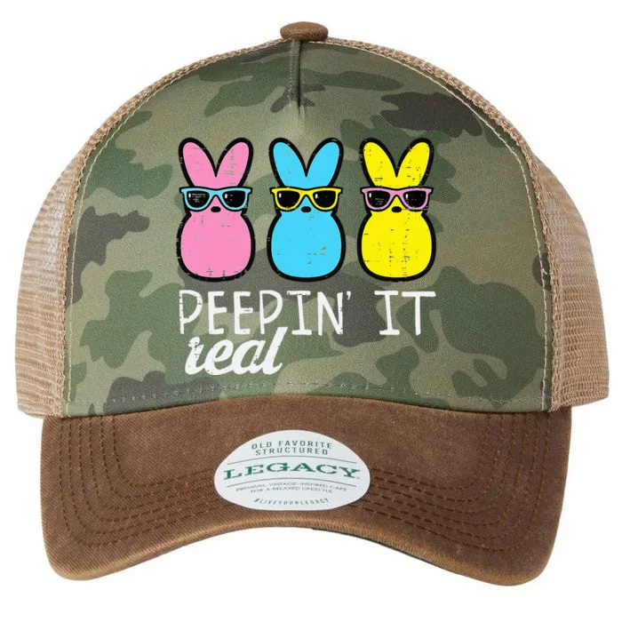 Peepin It Real Easter Bunnies Cool Legacy Tie Dye Trucker Hat