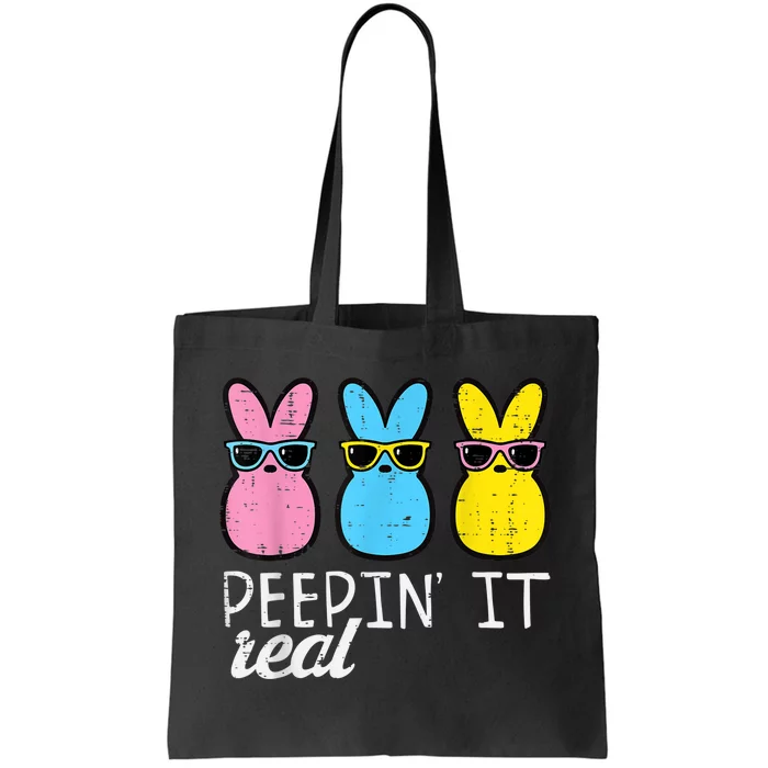 Peepin It Real Easter Bunnies Cool B.o.y.s Girls k.i.d.s Toddler Tote Bag