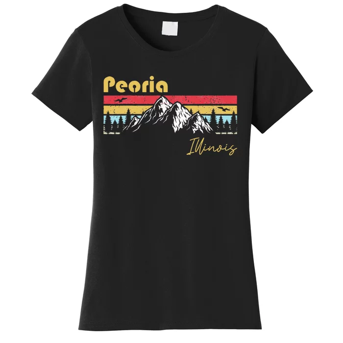 Peoria Illinois Roots Hometown Vintage Home State Pride Women's T-Shirt