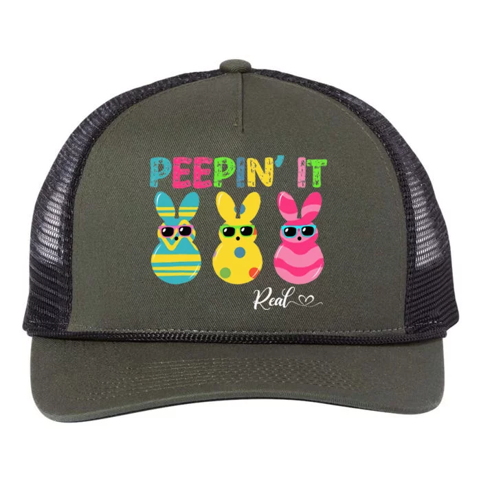 Peepin It Real Men Peeping It Real Retro Rope Trucker Hat Cap