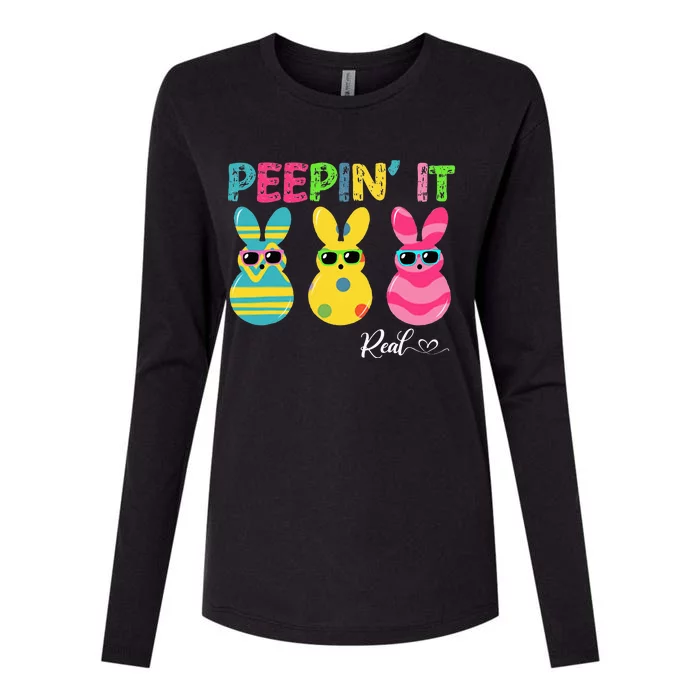 Peepin It Real Men Peeping It Real Womens Cotton Relaxed Long Sleeve T-Shirt