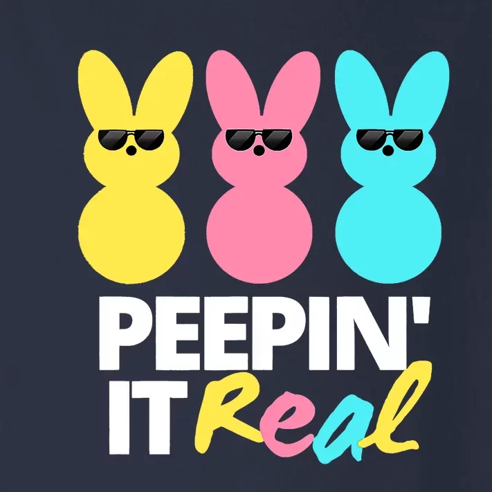 Peepin It Real Easter Day Bunny Toddler Long Sleeve Shirt