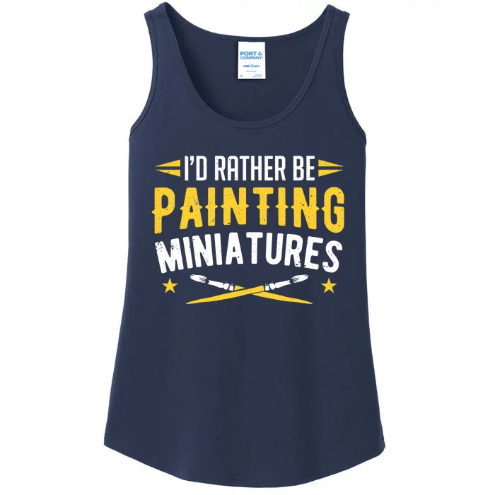 Painters I'd Rather Be Painting Miniatures Paint Premium Ladies Essential Tank