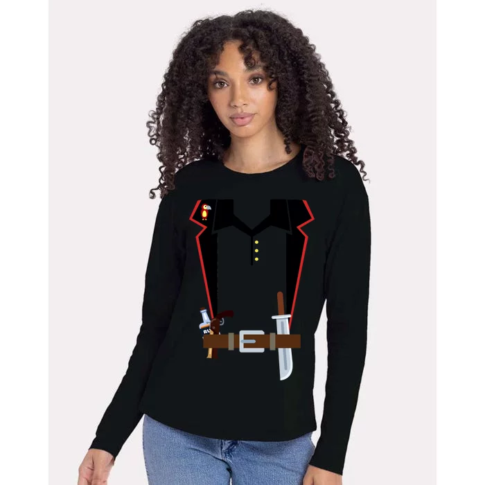 Pirate Costume Uniform Womens Cotton Relaxed Long Sleeve T-Shirt