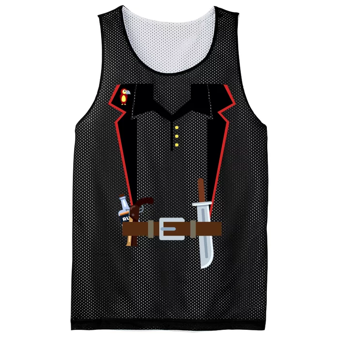 Pirate Costume Uniform Mesh Reversible Basketball Jersey Tank