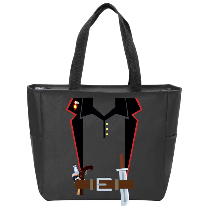 Pirate Costume Uniform Zip Tote Bag