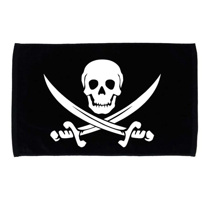 Pirate Skull & Cross Swords Microfiber Hand Towel