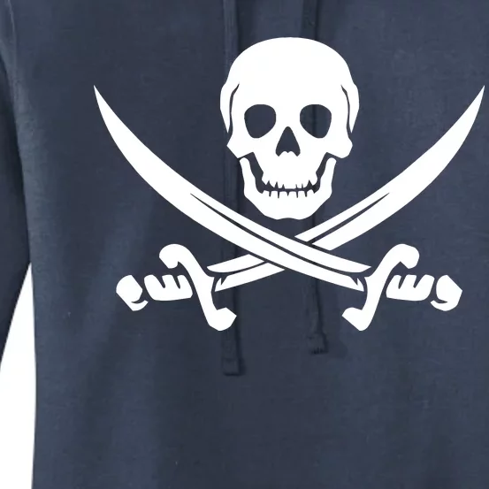 Pirate Skull & Cross Swords Women's Pullover Hoodie