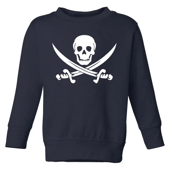 Pirate Skull & Cross Swords Toddler Sweatshirt