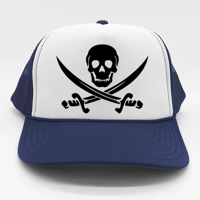 Pirate Skull & Cross Swords Trucker Hat