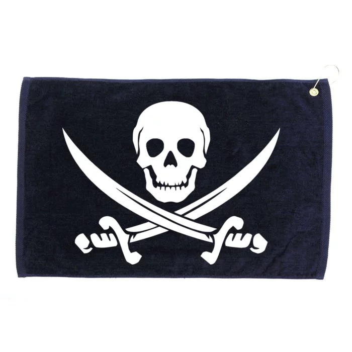 Pirate Skull & Cross Swords Grommeted Golf Towel