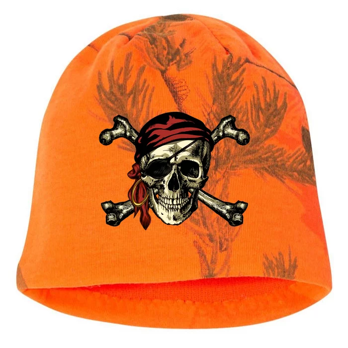 Pirate Skull Crossbones Kati - Camo Knit Beanie