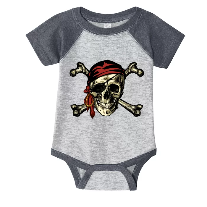 Pirate Skull Crossbones Infant Baby Jersey Bodysuit