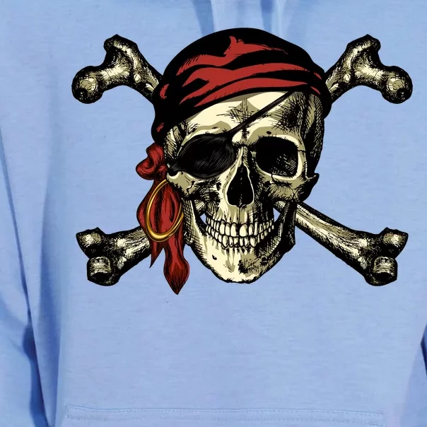 Pirate Skull Crossbones Unisex Surf Hoodie