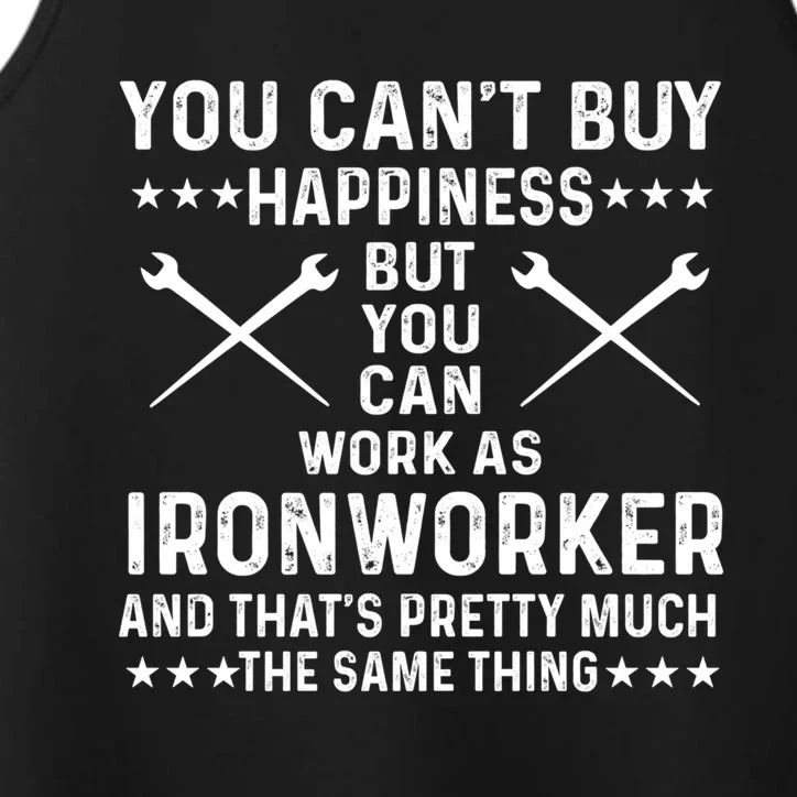 Proud Ironworker Saying Gift Performance Tank