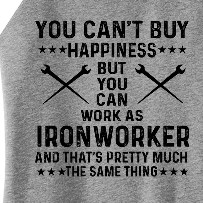 Proud Ironworker Saying Gift Women’s Perfect Tri Rocker Tank