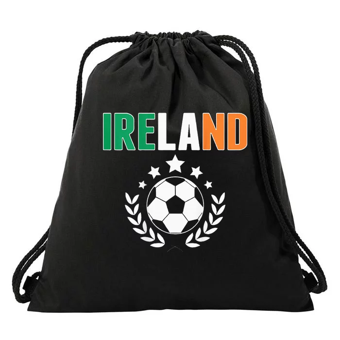 Proud Ireland Soccer Fans Jersey Support Irish Football Drawstring Bag