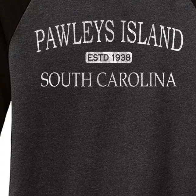 Pawleys Island South Carolina SC Women's Tri-Blend 3/4-Sleeve Raglan Shirt