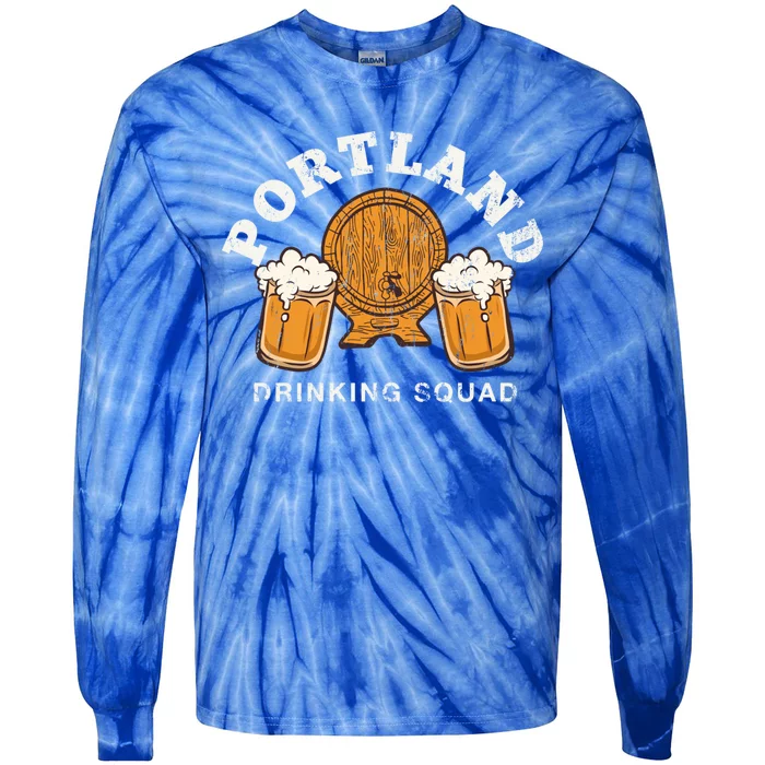 Portland Ing Squad Maine Homebrewing Me Brewery Gift Tie-Dye Long Sleeve Shirt