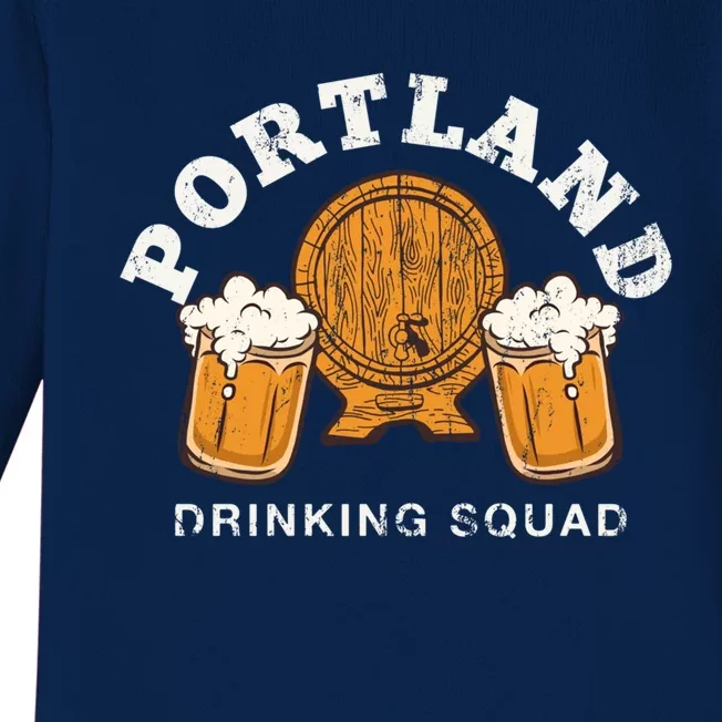 Portland Ing Squad Maine Homebrewing Me Brewery Gift Baby Long Sleeve Bodysuit