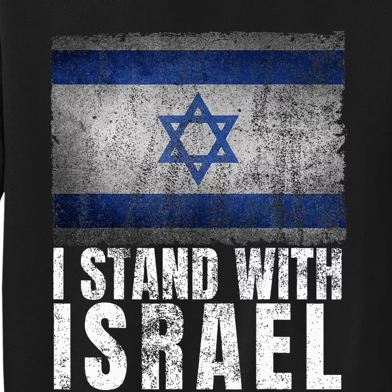 Pro Israel Supporter I Stand With Israel Patriotic USA Flag Sweatshirt