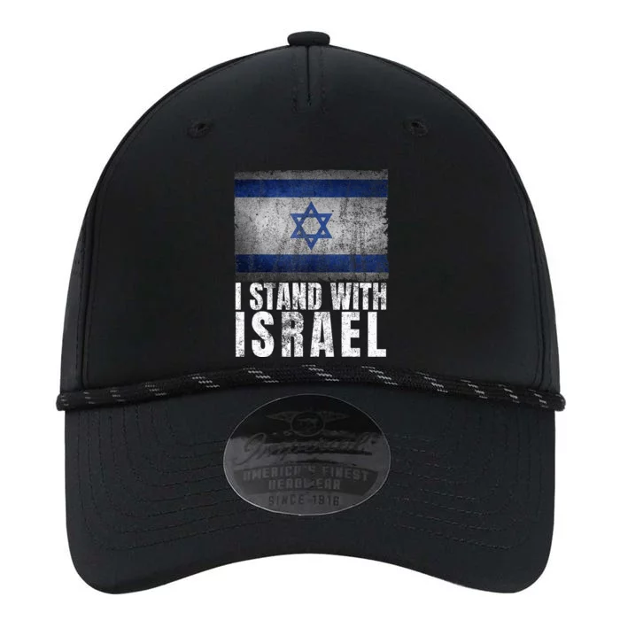 Pro Israel Supporter I Stand With Israel Patriotic USA Flag Performance The Dyno Cap