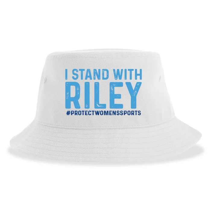 #ProtectWomensSports I Stand With Riley Gaines Sustainable Bucket Hat