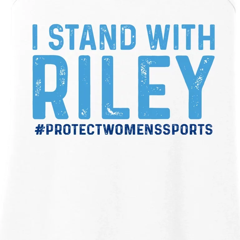 #ProtectWomensSports I Stand With Riley Gaines Ladies Essential Tank