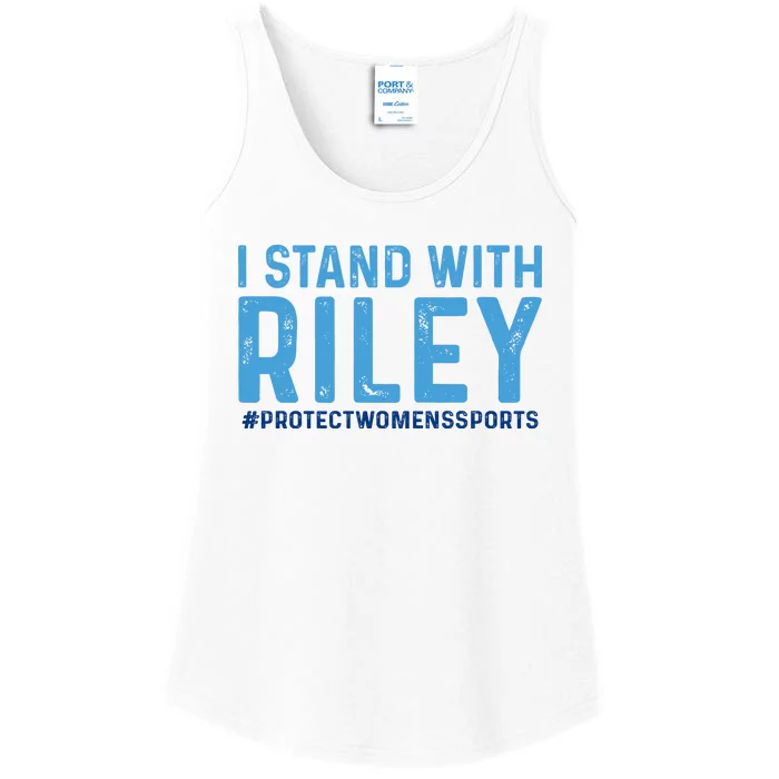 #ProtectWomensSports I Stand With Riley Gaines Ladies Essential Tank