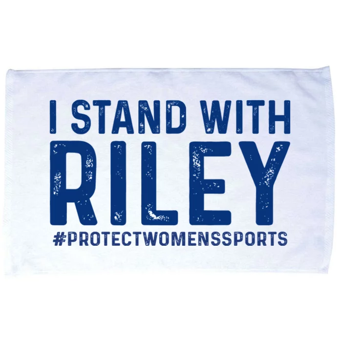 #ProtectWomensSports I Stand With Riley Gaines Microfiber Hand Towel