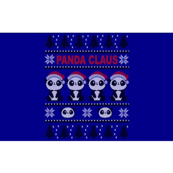 Panda In Santa Hat Funny Ugly Christmas Panda Claus Great Gift Bumper Sticker