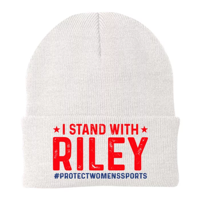 #ProtectWomensSports I Stand With Riley Gaines Knit Cap Winter Beanie