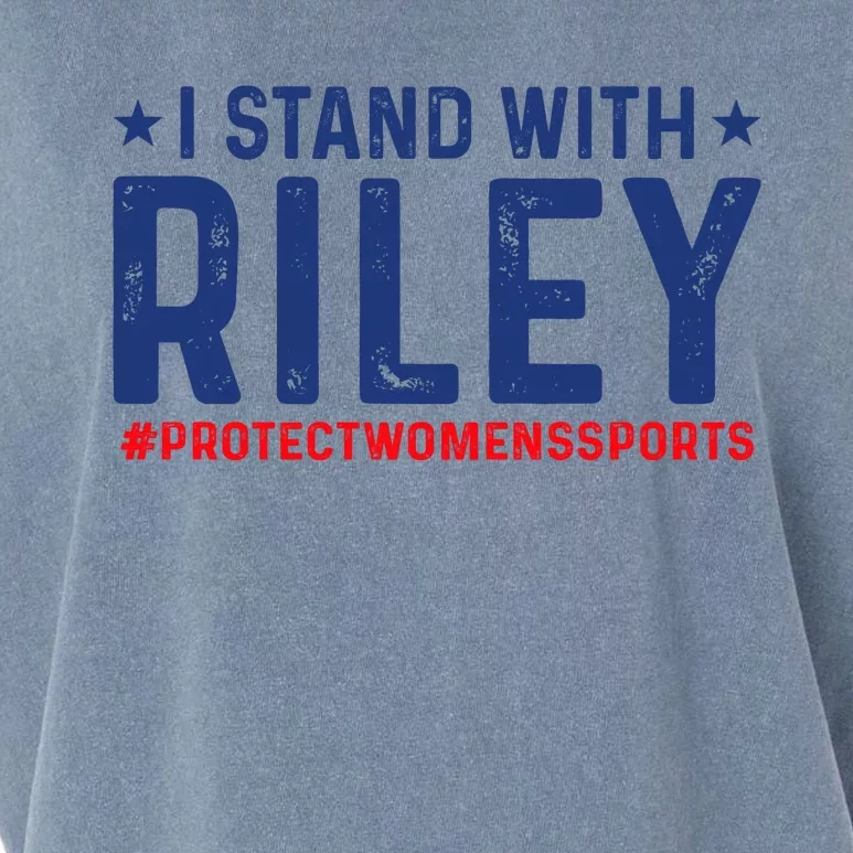 #ProtectWomensSports I Stand With Riley Gaines Garment-Dyed Women's Muscle Tee