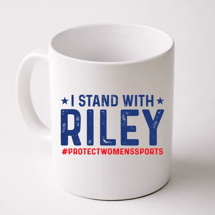 #ProtectWomensSports I Stand With Riley Gaines Front & Back Coffee Mug